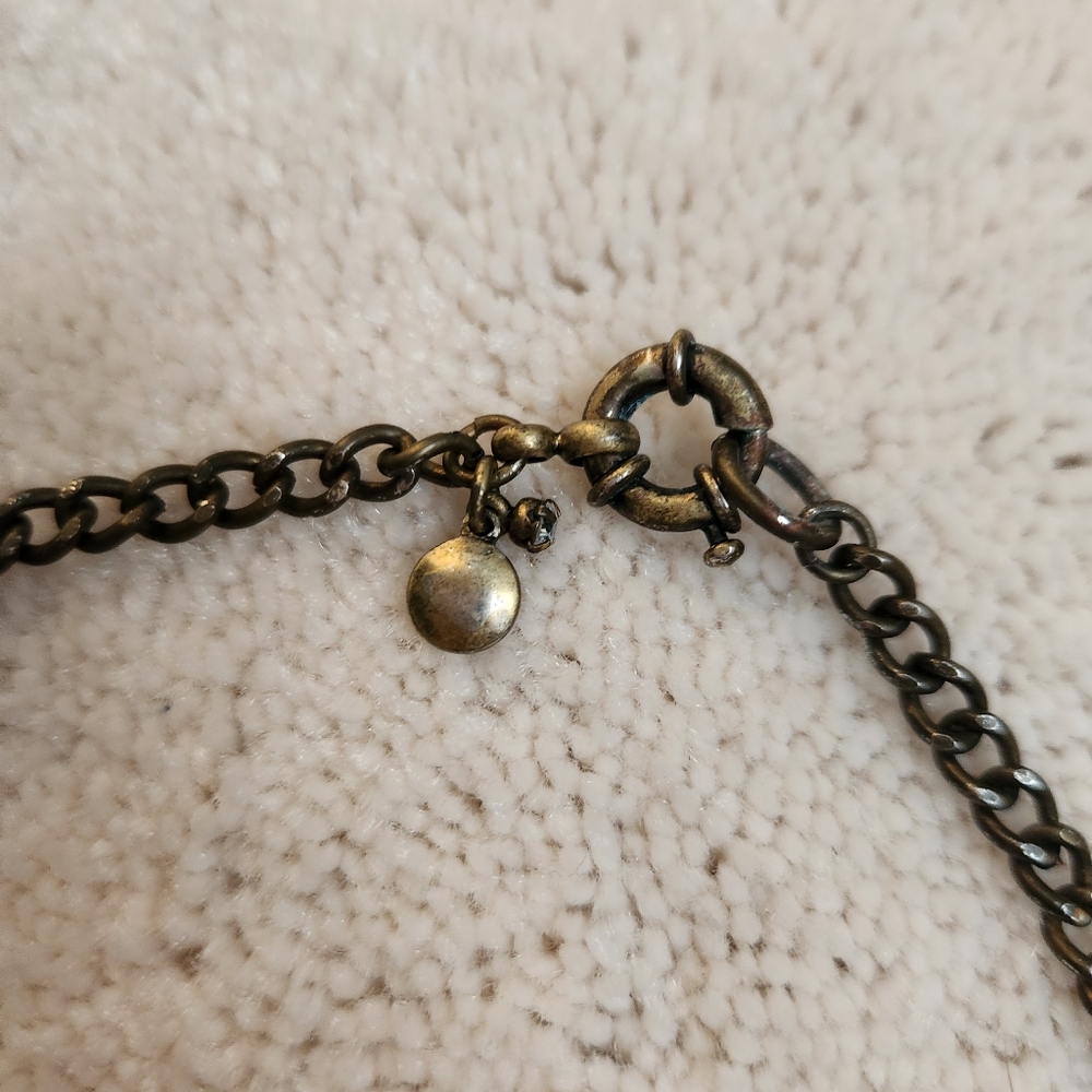 J Crew Blue & Green Cabachon Nacklace - Picture 3 of 4